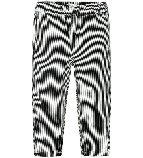 Lil' Atelier Bukser - Loose - NbmKasper - Dark Blue Denim/Hvid