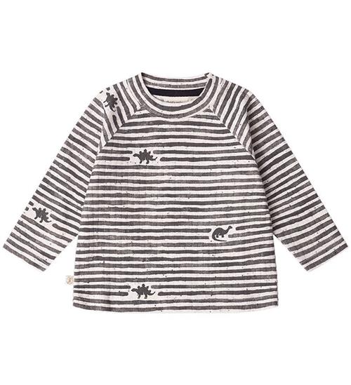 That's Mine Bluse - Rib - Aksel - Mono Dino Stripe
