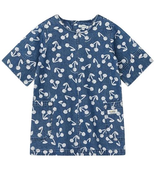 Liewood Denimkjole - Angelica - Cherry Blossom/Medium Blue Denim