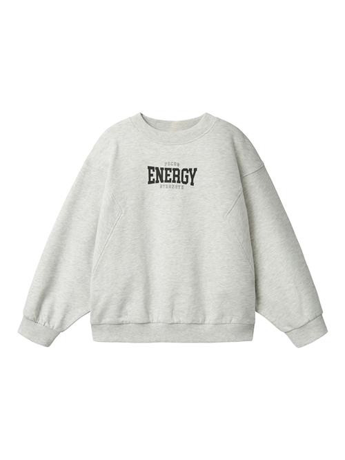 NAME IT Sweatshirt 'BOIDA'  grå-meleret / sort