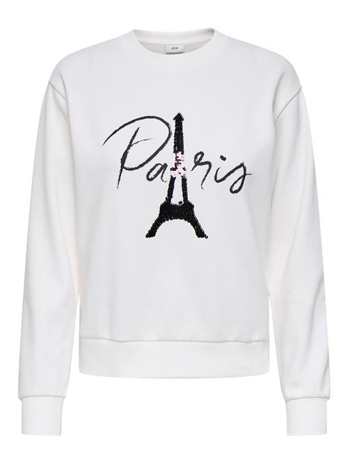JDY Sweatshirt 'JDYPARIS'  aubergine / sort / hvid