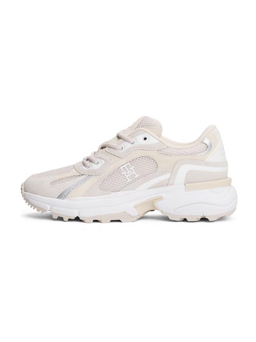 TOMMY HILFIGER Sneaker low  beige / lysebeige / sølv / hvid