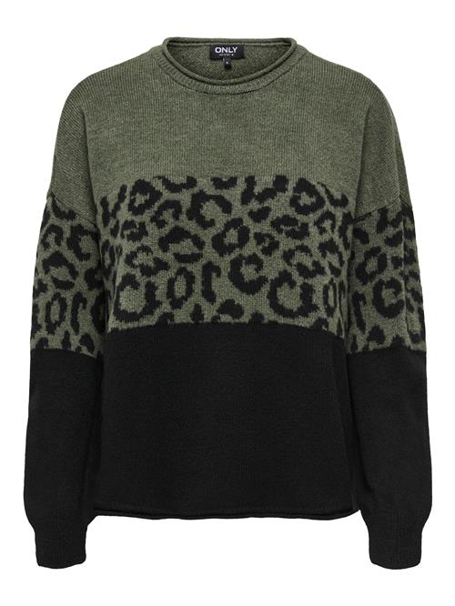 ONLY Pullover 'JADE'  grøn / sort