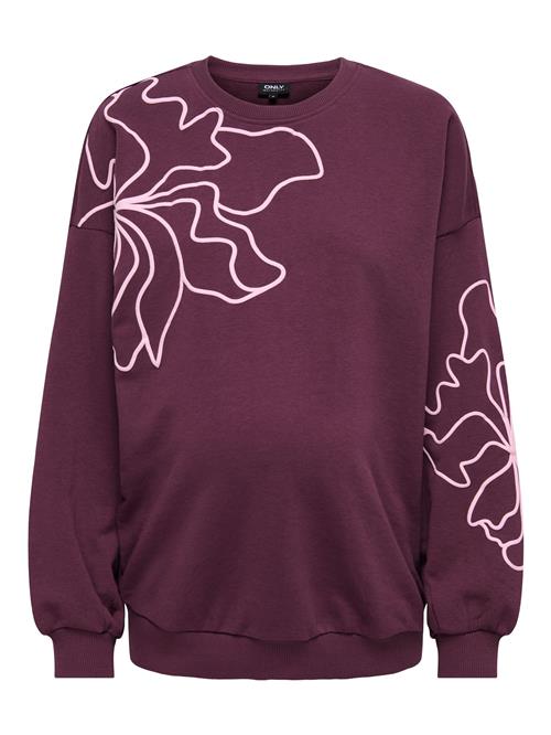 Only Maternity Sweatshirt 'ODESSA'  purpur