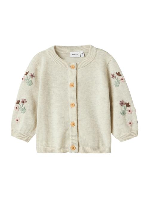 NAME IT Cardigan 'NBFNUSSY'  mørkebeige / brun / grøn / lyserød