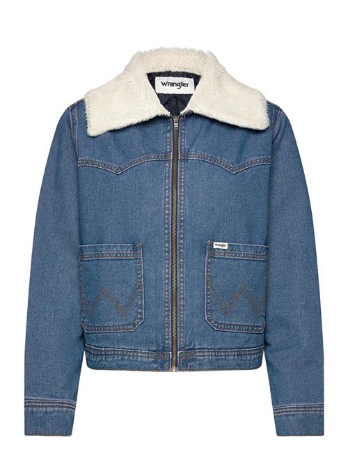 Sherpa Lined Jacket Wrangler Blue