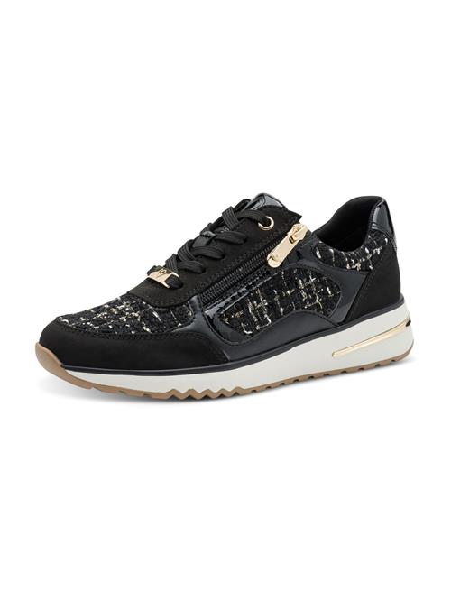 MARCO TOZZI Sneaker low  guld / sort / hvid