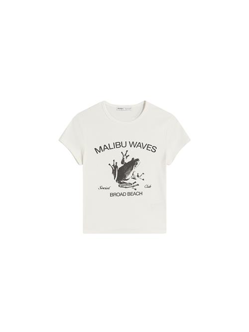 Bershka Shirts  sort / uldhvid