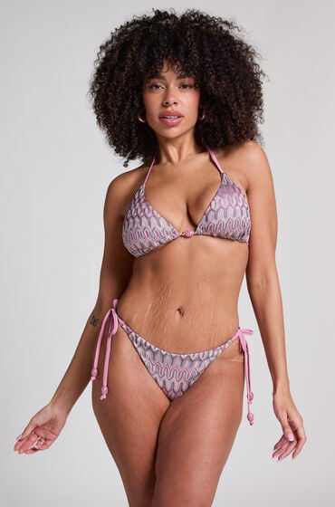 Hunkemöller Bikinitrusse med høj benudskæring Cali pink