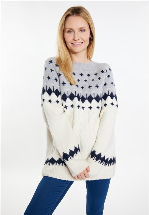 Se usha BLUE LABEL Pullover  navy / grå / hvid ved About You