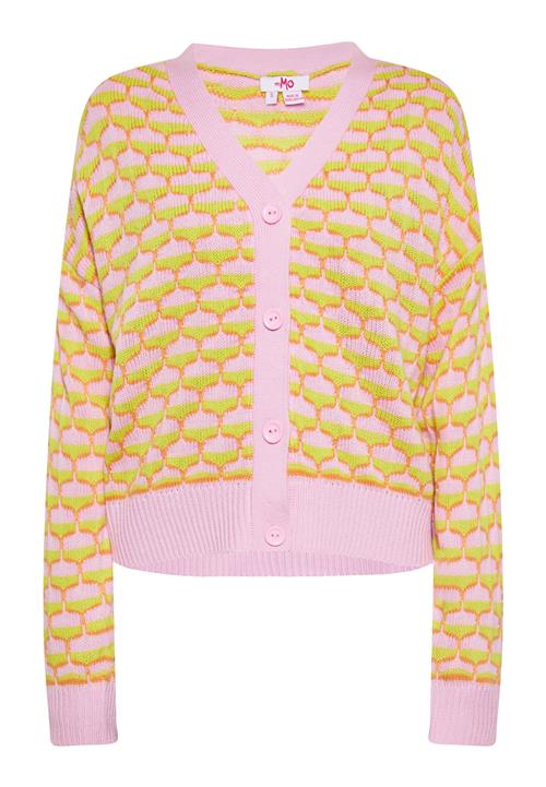Se MYMO Cardigan  lemon / mørkeorange / lyserød ved About You