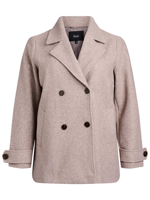 Zizzi Overgangsfrakke 'CACALLIE'  beige-meleret