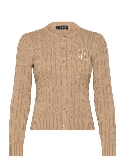 Cable-Knit Cotton Cardigan Lauren Ralph Lauren Beige