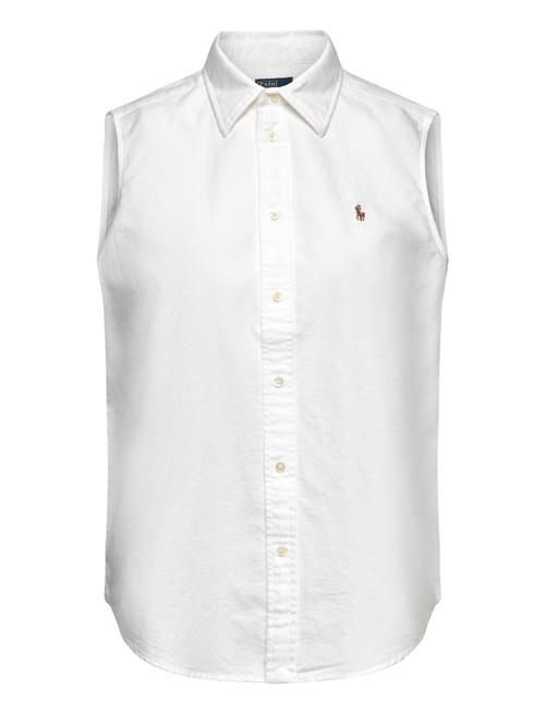 Classic Fit Sleeveless Oxford Shirt Polo Ralph Lauren White
