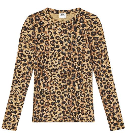 Mads Nørgaard Bluse - Rib - Leopard AOP/Black