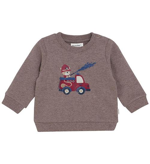 Minymo Sweatshirt - Dark Brown Melange
