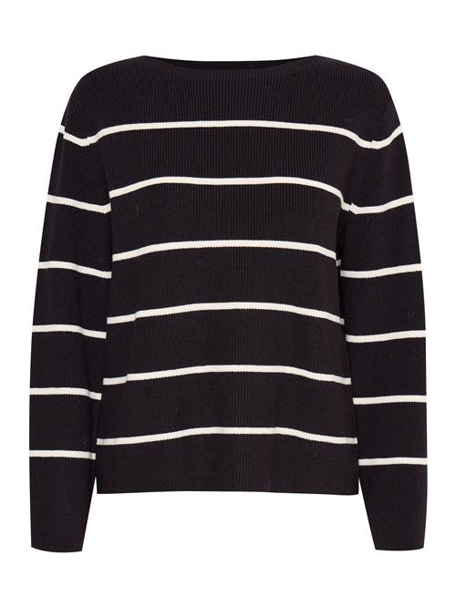 ICHI Pullover 'Boston'  sort / hvid