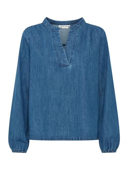 PULZ Jeans Bluse 'Malia'  blue denim