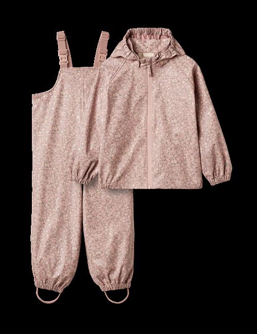 Wheat Charlie Regntøjssæt Powder Flower Meadow  Powder Flower Meadow 116 cm  Lyserød  116 cm  kvinde