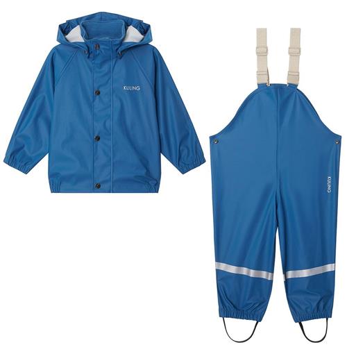 Kuling San Marino Genanvendt Regnsæt Blå 110/116 cm  Blå  110/116 cm  Unisex