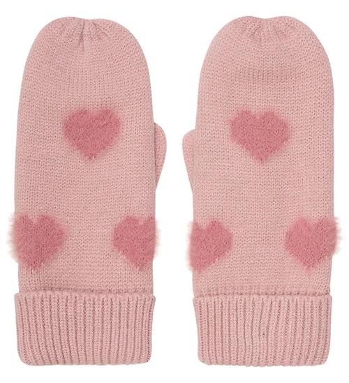 Minymo Vanter - Strik - m. Soft Teddy - Misty Rose