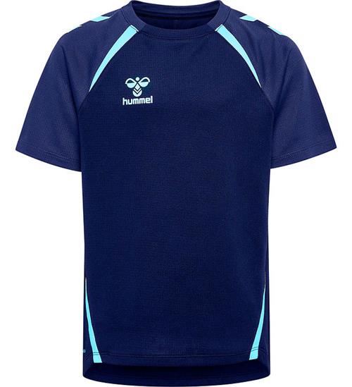 Hummel T-shirt - hmlLead 2.0 Jersey - Marine/Blue Fish
