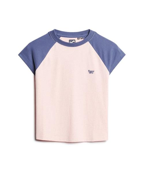 Superdry Shirts 'Essetial'  violetblå / pastelpink
