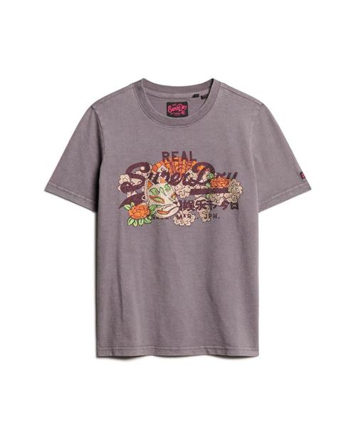 Superdry Shirts 'Tokyo'  lysebeige / grå / lysegrøn / orange