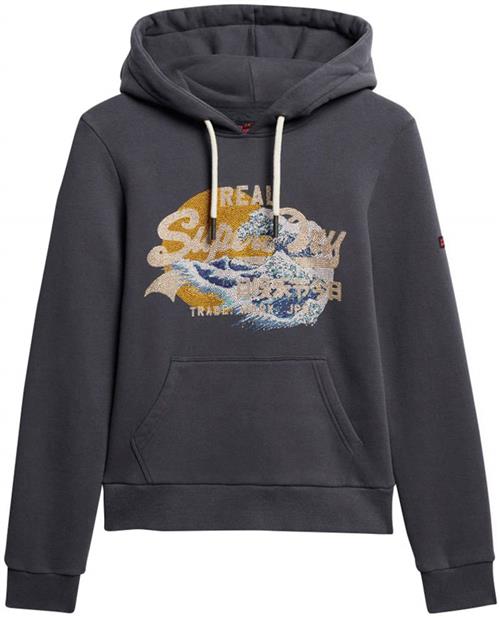 Superdry Sweatshirt 'Tokyo'  koboltblåt / aqua / honning / mørkegrå