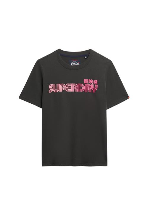 Superdry Shirts  lyserød / sort