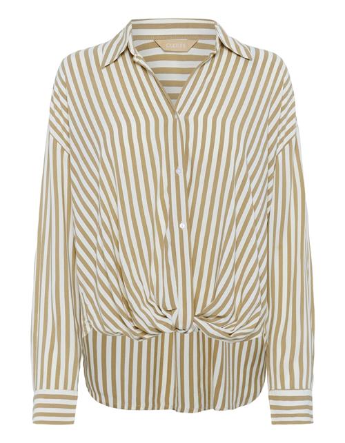 CULTURE Bluse 'CUdenia'  sand / hvid