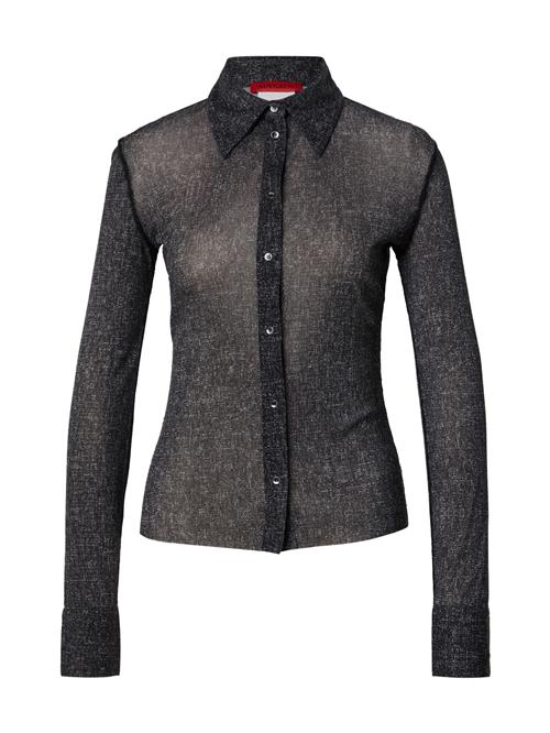 MAX&Co. Bluse 'ARMILLA'  lysegrå / sort