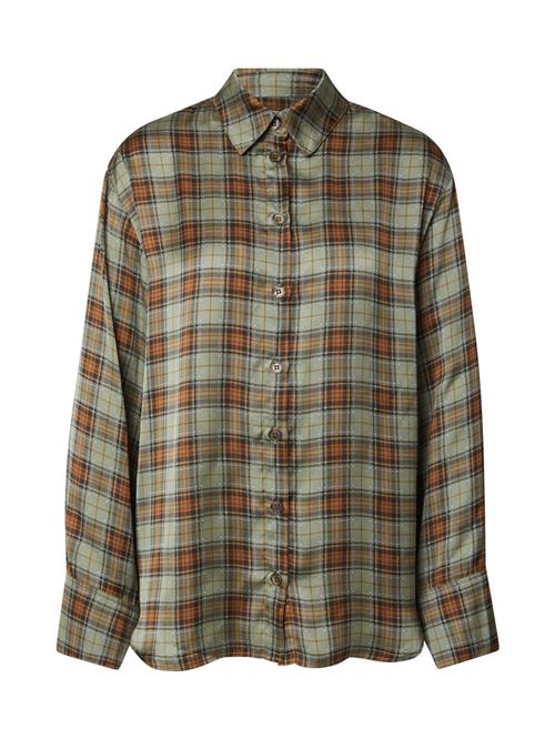 EDITED Bluse 'Elisabetta'  grøn / khaki / blandingsfarvet
