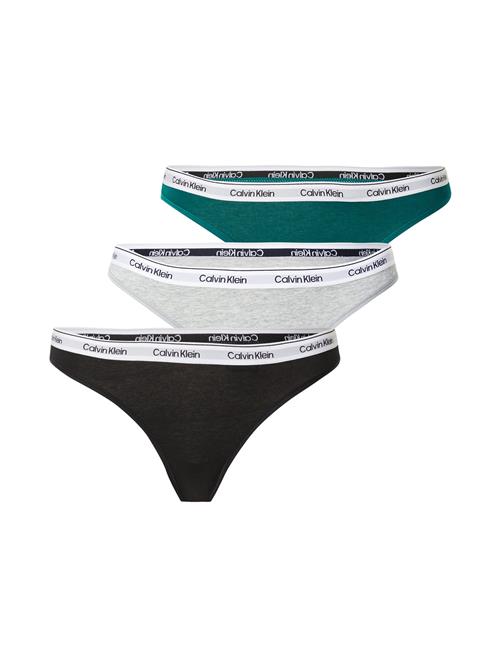 Calvin Klein Underwear String  cyanblå / lysegrå / sort