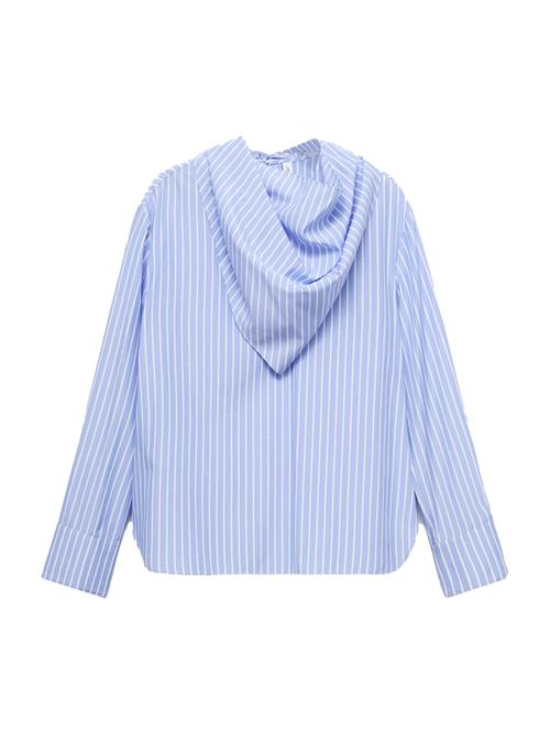 MANGO Bluse 'KIKE'  lyseblå / hvid