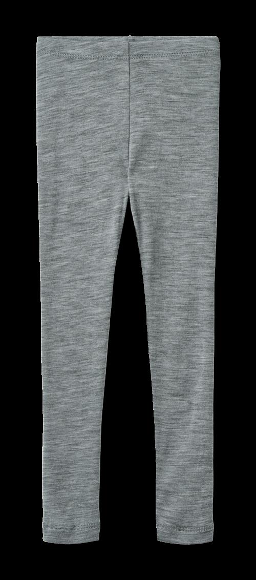 Wheat Agi Leggings I Uld Melange Grey  Melange Grey 122 cm  Grå  122 cm  Unisex