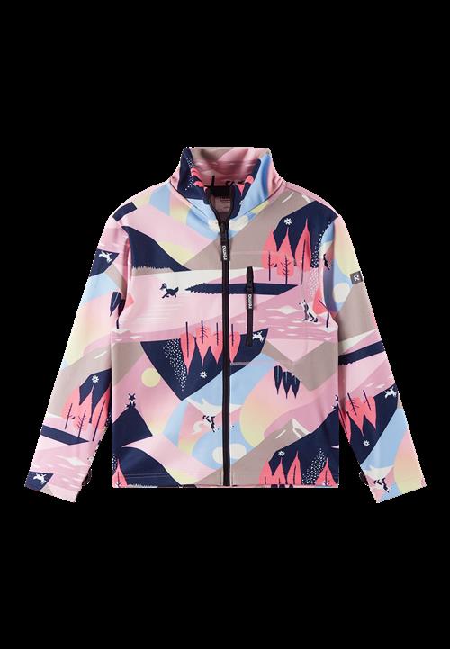 Reima Lisisti Blød Jersey-sweater Med Fuld Lynlås Grey Pink  140 cm    140 cm  kvinde
