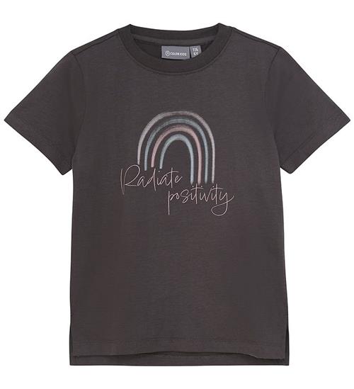 Color Kids T-shirt w. Print - Phantom
