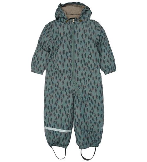 Mikk-Line Flyverdragt - Recycled - Balsam Green m. Print