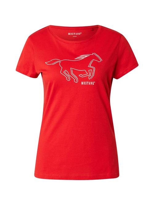 MUSTANG Shirts 'Loa'  rød / hvid