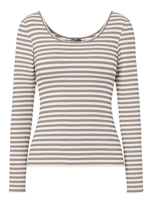 PIECES Shirts 'PCKitte'  greige / hvid