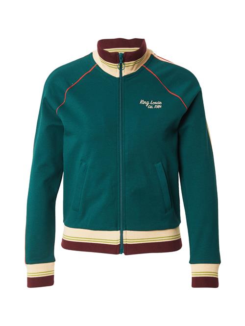 King Louie Sweatjakke 'Lila'  beige / brun / smaragd