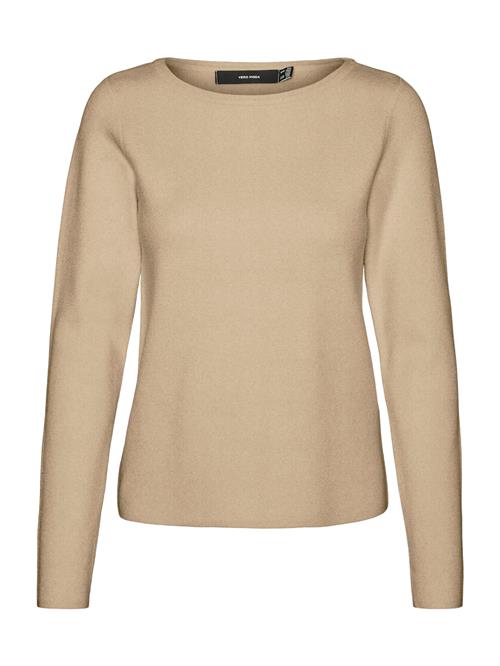 Se VERO MODA Pullover 'VMGOLD NEEDLE'  mørkebeige ved About You