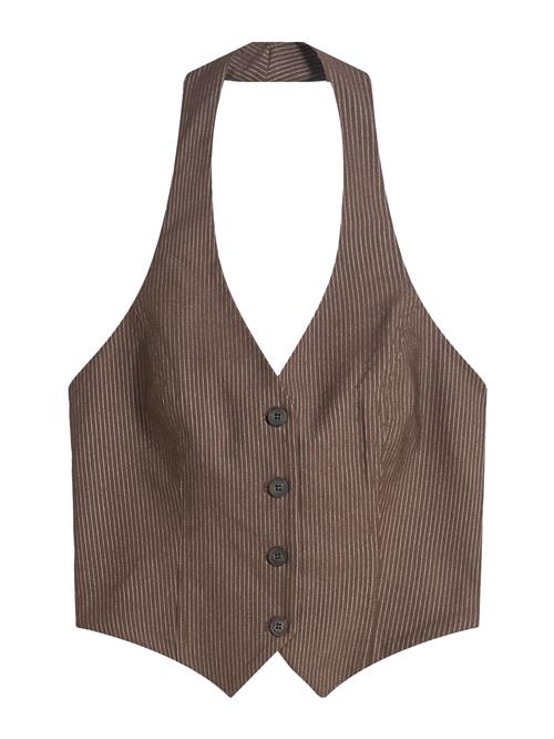 Bershka Vest  brun / grå