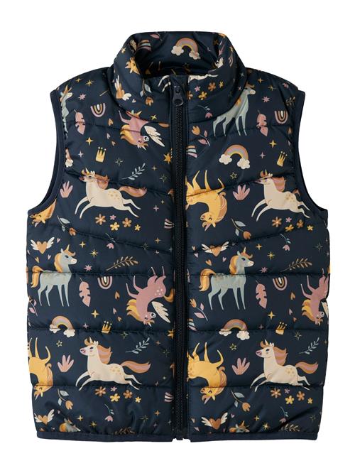 NAME IT Vest 'NMFMYLANE'  beige / safir / gul / lyserød