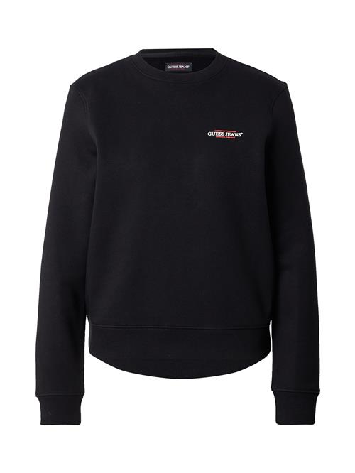 GUESS JEANS Sweatshirt  rød / sort / hvid