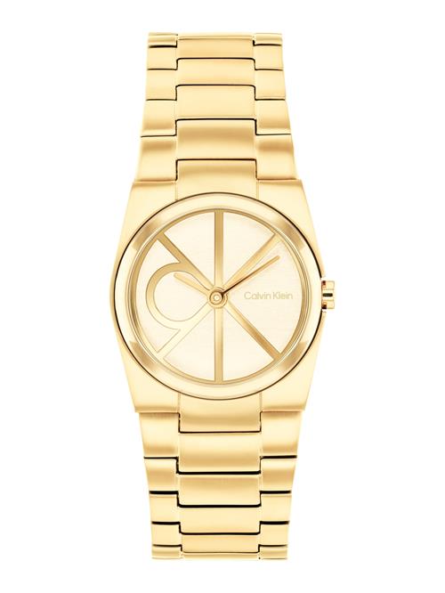 Calvin Klein Analogt ur 'Unite'  guld / hvid