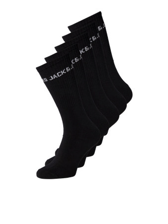 Se Jack & Jones 5-Pak Tennissokker Logo Black hos SmartKidz