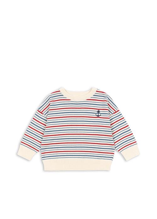 Konges Sløjd GOTS Manis Strikket Sweater Antique Stripe  Antique Stripe 18 months  Blå  18 måneder  mand