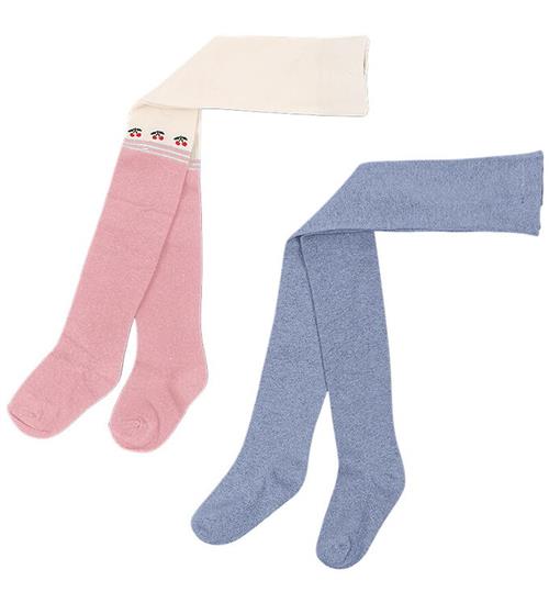 Konges Sløjd Strømpebukser - 2-pak - Lurex - Purple/Pink Dolphi